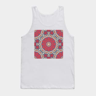 Textured Mandala , Festive , Holiday , Navajo Pattern Tank Top